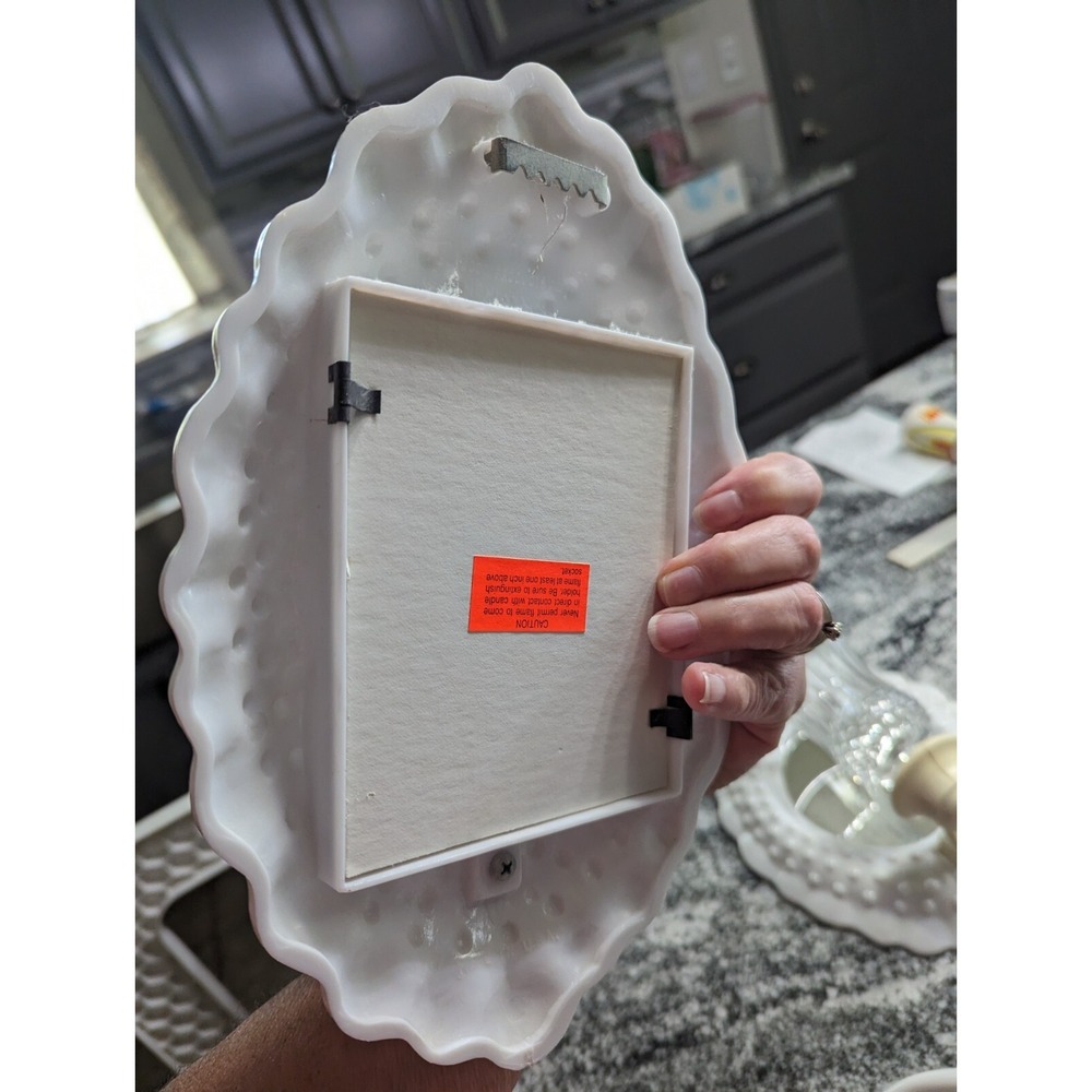 Vintage Burwood Grand Island Accessories Cottage 8pc White Hobnail Grouping Lot - Picture 10 of 16